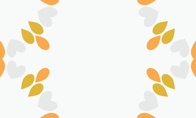 leaves frame background with copy space for text. Vector illustration.