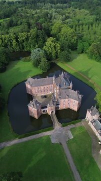 drone video Merode castle belgium europe