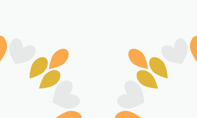 leaves frame background with copy space for text. Vector illustration.