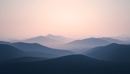 Obraz premium A simple gradient transitioning from a light to dark shade, creating a calm and soothing backdrop