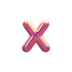 Fototapeta premium 3d alphabet lowercase letter X
