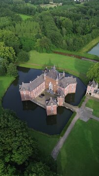 drone video Merode castle belgium europe
