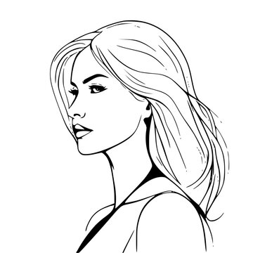 Elegant Girl Silhouette: Timeless Beauty in Minimalist Art