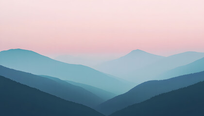 Fototapeta premium A simple gradient transitioning from a light to dark shade, creating a calm and soothing backdrop