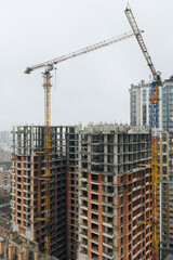 construction of a multi-storey building in the city