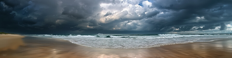 Fototapeta premium Dramatic stormy ocean scene on a transparent background, capturing the power of nature. 