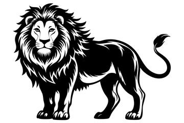 Lion Silhouette Vector Illustration