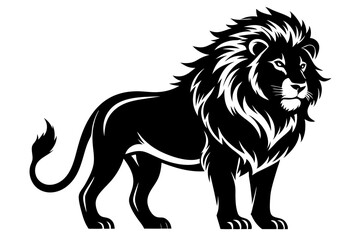 Lion Silhouette Vector Illustration