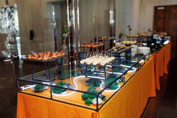buffet at the banquet, a variety of food