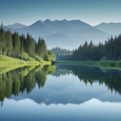 Fototapeta premium lake in the mountains