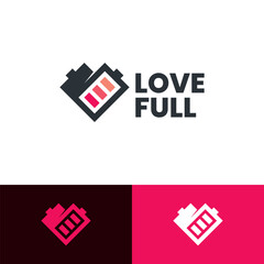 love battery logo vector