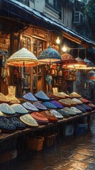 Kippah Yarmulke Market Stall Judaism Religion Spiritual Symbol