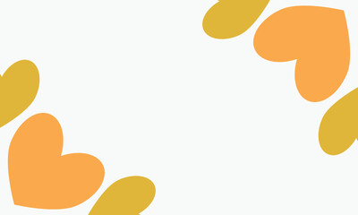 leaves on a white background with space for text. Vector illustration.