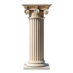 Obraz premium Isolated Column on Plain Background Showcasing Architectural Design Elements for Creative Projects
