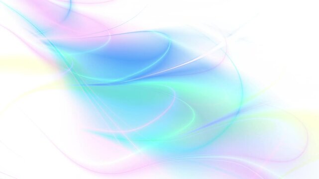 Flowing abstract blue waves graphic motion design. Video animation 4k 3840 x 2160