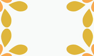 leaves on a white background with space for text. Vector illustration.