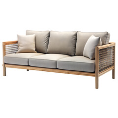 Comfortable Contemporary Sofa for Indoor or Outdoor Settings with Modern Design and Cozy Appeal