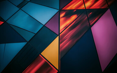 Obraz premium Vibrant colors and sharp contrasts for a modern and dynamic look.