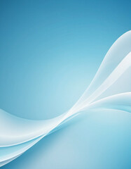Fototapeta premium Abstract pastel background with a swirling, wavy design in shades of blue and white. Background is soft ethereal, subtle gradient and light sparkles. Beautiful gradient. Smooth lines. Light blue