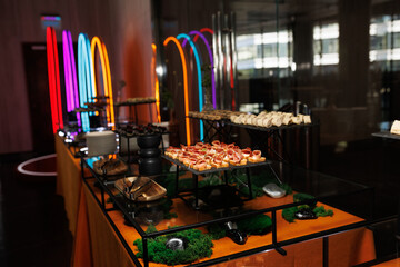 buffet at the banquet, a variety of food
