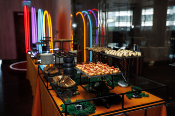 buffet at the banquet, a variety of food