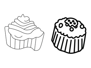 illustration of a cupcake