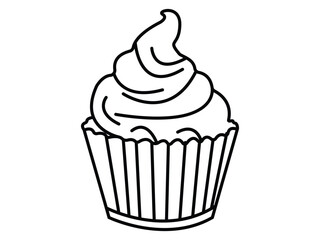 illustration of a cupcake