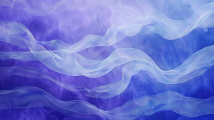 Obraz premium Abstract Blue and White Waves