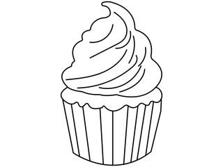 illustration of a cupcake