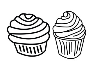 illustration of a cupcake