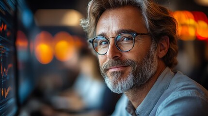 Fototapeta premium Professional development webinar with a focus on industry-specific skills, featuring an expert speaker and interactive elements