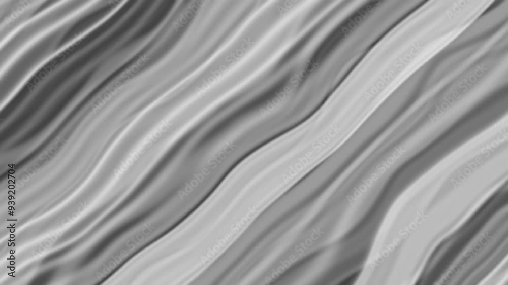 Aufkleber Blurred wavy gray scale background animation. with a white diagonal light suitable for modern design projects in need of a
