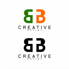 Cross logo design with letter B. Can be used for health and religious identity logos