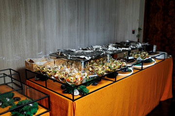 buffet at the banquet, a variety of food