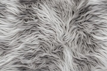 A koala fur texture background in shades of gray and white, AI Generated
