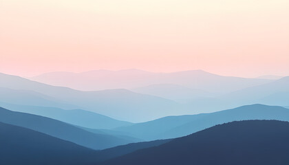 Fototapeta premium A simple gradient transitioning from a light to dark shade, creating a calm and soothing backdrop