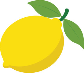 lemon silhouette on a white background