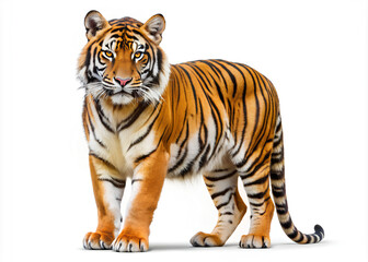 Obraz premium Tiger, isolated on white background, Clipping path