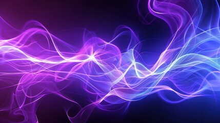 Abstract Purple and Blue Smoke Design