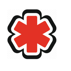 Paramedics, ambulance, doctor icon