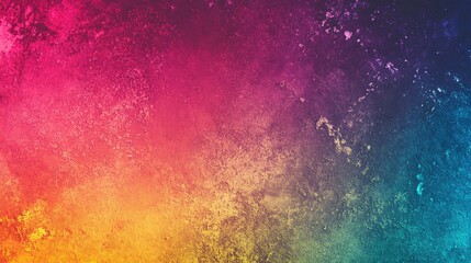 Fototapeta premium Psychedelic gradient with bright hues and grainy texture. Grainy gradients style vintage noise abstract background 