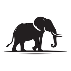 Fototapeta premium elephant silhouette vector