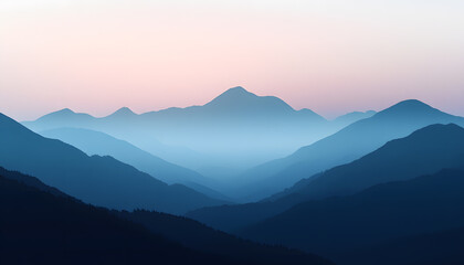 Obraz premium A simple gradient transitioning from a light to dark shade, creating a calm and soothing backdrop