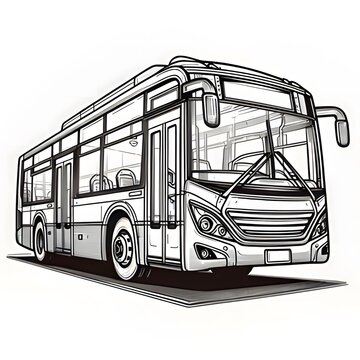 recommend clip art: Continuous one line drawing of tourist bus. Simple travel bus line art vector illustration. line art bus design.