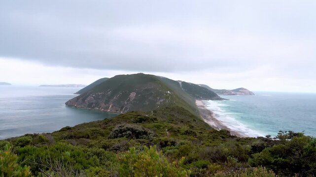 Mountain view and water, Torndirrup National parck, Western Australia, Australia.