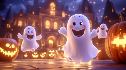 Halloween Fun with Friendly Ghosts