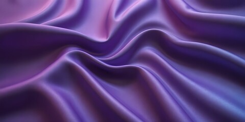 Obraz premium Fabric wallpaper with a 3D relief wavy surface. Purple and blue gradient.