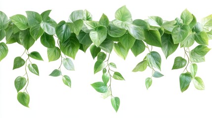 A green plant with leaves hanging down