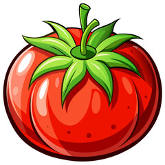 tomato vector, illustration of tomato isolated on white background