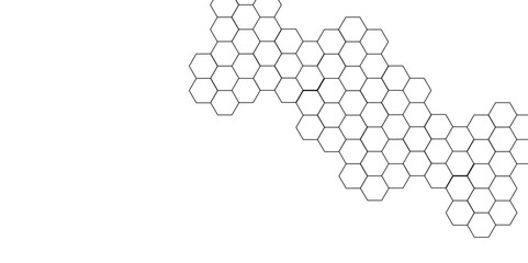 Abstract background with lines. Modern simple style hexagonal graphic concept. Background with hexagons